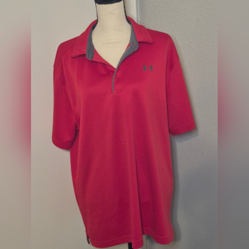 Under Armour Men's Red Polo Shirt
